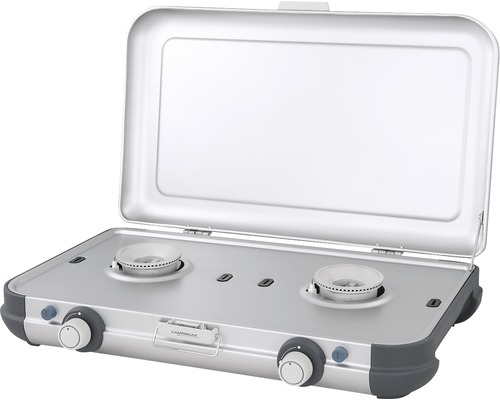 Campingaz Kocher mit zwei Flammen und Deckel