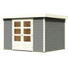 Abri de jardin avec double porte et fenêtres
