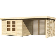 Holz Gartenhaus mit Doppeltür und Lamellenwand