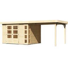 Abri de jardin avec annexe en bois
