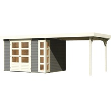 Abri de jardin avec auvent en bois