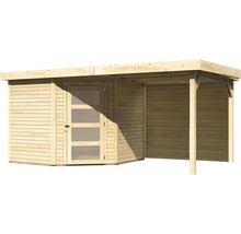 Abri de jardin en bois avec auvent