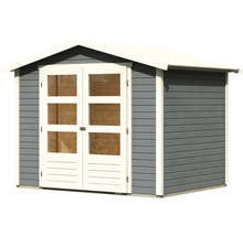 Abri de jardin Karibu Telse 3 272 x 210 cm gris terre cuite
