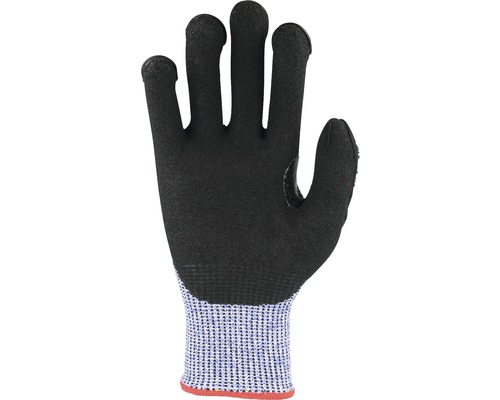 Arbeitshandschuh mit beschichteten Fingerspitzen und Strickbund