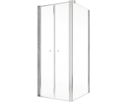 Eckdusche mit Falttür