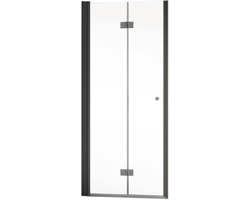 Cabine de douche avec porte pivotante en verre