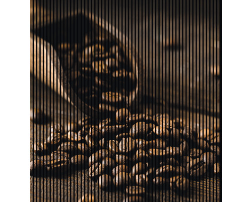 Panneau acoustique à impression numérique Café 1 19x2253x2400 mm Set = 4 panneaux individuels