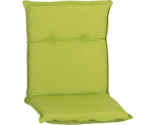 Galette d'assise pour siège à dossier bas Toledo 80 x 46 cm coton-tissu mélangé vert