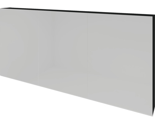 Spiegelschrank sanox BxHxT 140x65x12 cm schwarz matt
