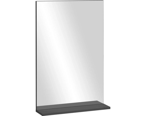 Badspiegel mit Ablage Möbelpartner Savino 50.1 cm schwarz matt