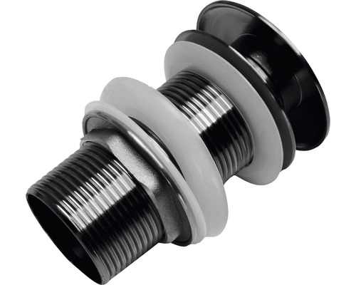 Garniture de vidange avec filetage et joints pour lavabo