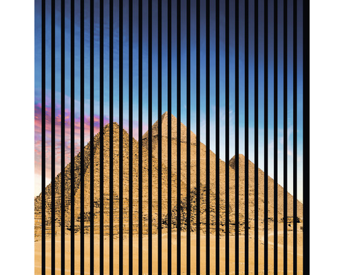 Akustikpaneel digital bedruckt Pyramiden 1 19x1133x1195 mm Set = 2 Einzelpaneele