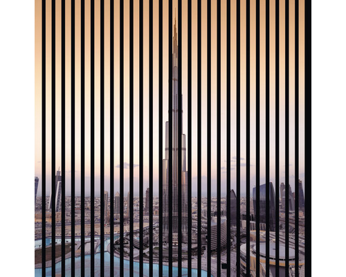 Panneau acoustique impression digitale Dubai 1 19x1133x1195 mm Kit = 2 panneaux individuels