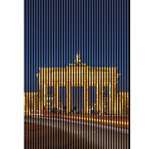 Brandenburger Tor Fassadenbild mit vertikalen Streifen