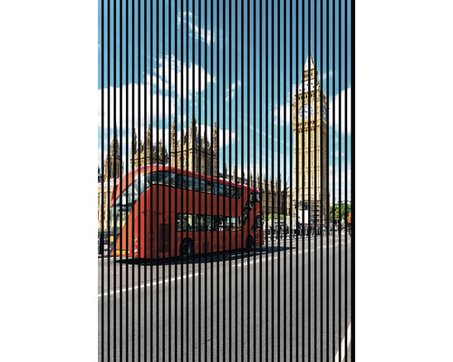 Akustikpaneel digital bedruckt London 1 2400 x 1693 x 19 mm Set = 3 Einzelpaneele