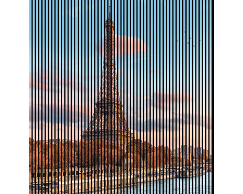 Panneau acoustique impression digitale Tour Eiffel 1 19x2253x2400 mm Kit = 4 panneaux individuels