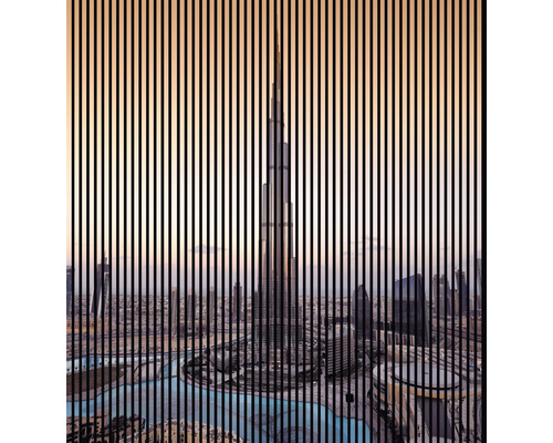 Panneau acoustique impression digitale Dubai 1 19x2253x2400 mm Kit = 4 panneaux individuels