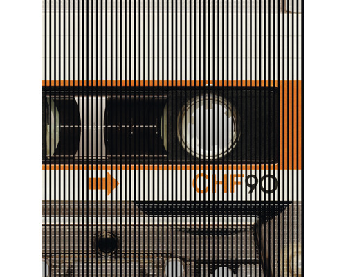 Akustikpaneel digital bedruckt Tape 1 19x2253x2400 mm Set = 4 Einzelpaneele