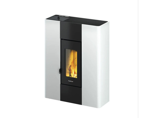 Poêle à granulés Roxy en acier blanc 7kW