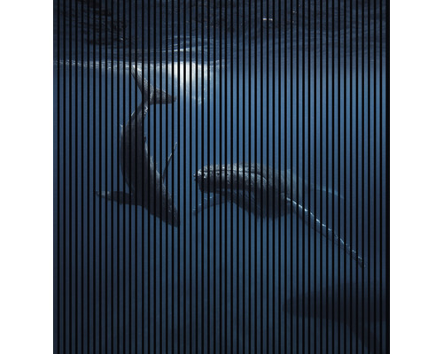 Panneau acoustique impression digitale Baleine 1 19x2253x2400 mm Kit = 4 panneaux individuels