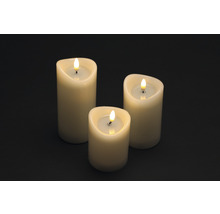 Drei LED Kerzen mit Flamme