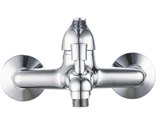 Robinet de bain chromé pour montage mural