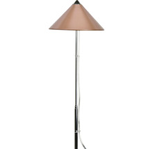 Gartenleuchte aus Metall mit kegelförmigem Lampenschirm