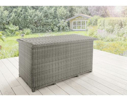 Kissenbox Casa Vintage Polyrattan 1200 l graubraun