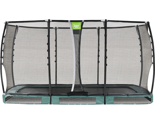 Bodentrampolin EXIT Allure Premium 214 x 366 cm grün rechteckig