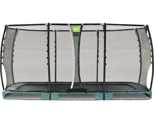 Bodentrampolin EXIT Allure Premium 214 x 427 cm grün rechteckig