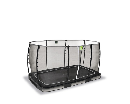 Trampoline de jardin rectangulaire avec filet de sécurité