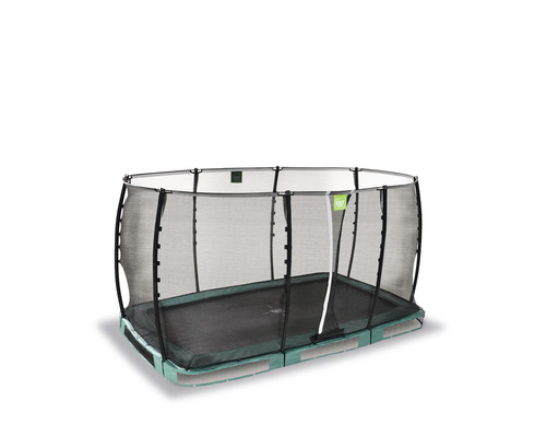 Trampoline de jardin rectangulaire avec filet de sécurité