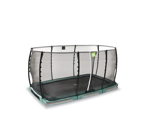 Trampoline de jardin rectangulaire avec filet de sécurité
