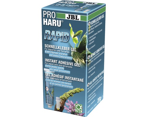Colle rapide en gel JBL ProHaru Rapid pour aquariums et terrariums 20 g