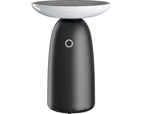Solarlampe Tischlampe schwarz Solarleuchte für den Aussenbereich