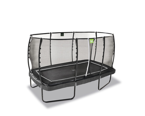 Trampoline de jardin rectangulaire avec filet de sécurité