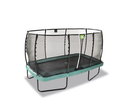 Trampoline de jardin rectangulaire avec filet de sécurité