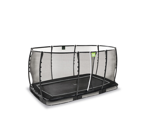 Trampoline de jardin rectangulaire avec filet de sécurité
