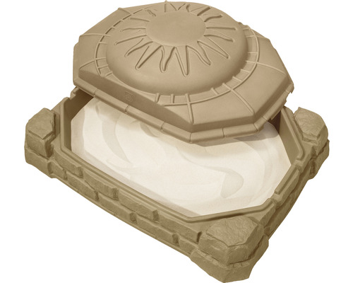 Bac à sable en plastique avec couvercle