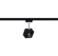 Spot LED noir sur système de rails