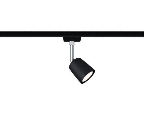 Spot LED noir sur rail électrique