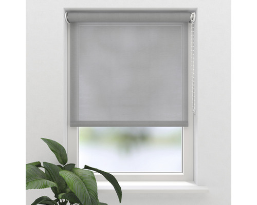 Graues Rollo am Fenster