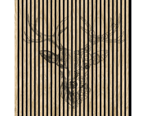 Panneau acoustique impression digitale Deer 1 19x1133x1195 mm Kit = 2 panneaux individuels