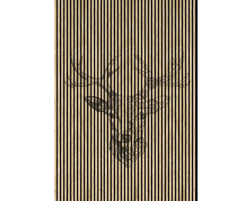 Panneau acoustique impression digitale Deer 1 19x1693x2400 mm Kit = 3 panneaux individuels