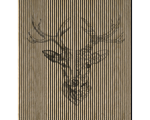 Panneau acoustique impression digitale Deer 1 19x2253x2400 mm Kit = 4 panneaux individuels