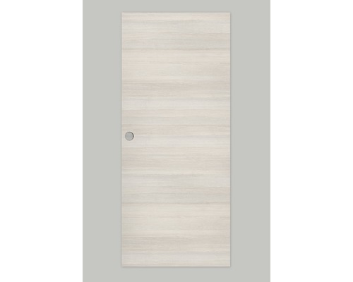 Vantail de porte coulissante CPL Mélèze Cashmere transversal pour ferrure en alu Selir 203x950x40 mm DIN gauche/droite