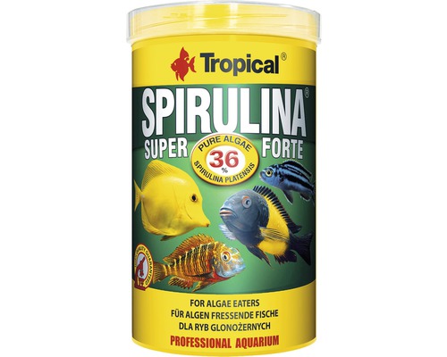 Fischfutter Tropical Spirulina Super forte 1000ml