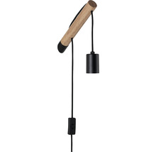 Applique murale en bois avec interrupteur