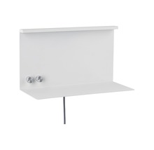 Étagère murale blanche avec fixation