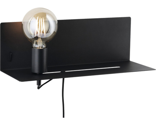 Applique murale avec élément d''étagère et ampoule